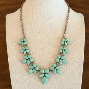 J.Crew | Mint Resin Statement Necklace | 17” Adjustable